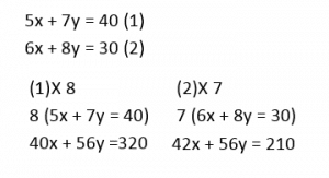 Simultaneous Equations example 3.2