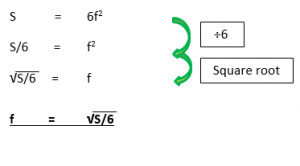 Changing the Subject of the Formula example 3.2